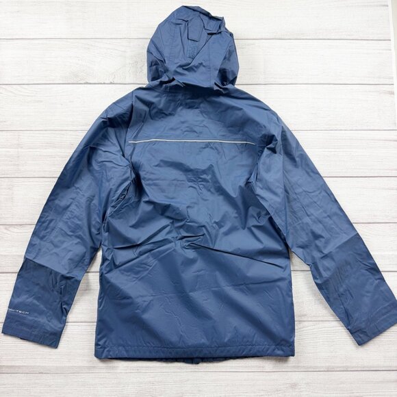 Columbia Kids Rain Jacket Hooded Nylon Waterproof Windbreaker Coat L 14-16 - Picture 5 of 5